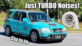 Just Turbo Noises  quotMINTal illestquot Turbo ‘98 Honda CRV [upl. by Lean677]