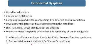 Ectodermal Dysplasia  Spot Diagnosis  1  Pediatrics [upl. by Lorilee]