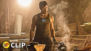 Tony Stark Builds Mark I Armor  First Suit Up Scene  Iron Man 2008 Movie Clip HD 4K [upl. by Lothario]