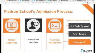 How To Ace The Flatiron School or any Coding Bootcamp Admissions Process [upl. by Aniraad80]