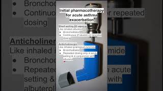 Initial pharmacotherapy for acute asthma exacerbation [upl. by Lyrahc993]