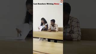 Writing notes  First Benchers 📔VS Last Benchers 📔 entertainment comedy reels shorts [upl. by Wons]