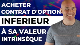 Peuton acheter un contrat doption en dessous de sa valeur intrinsèque  AchatVente  CALL et PUT [upl. by Lunseth]