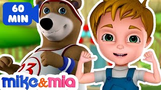 Head shoulders Knees and Toes  Kids Songs and Nursery Rhymes  Songs for Children by Mike and Mia [upl. by Allain789]