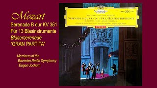 MOZART  Serenade in B flat major K361 “GRAN PARTITA”  Bavarian Radio Symphony Eugen Jochum [upl. by Ayhdiv]