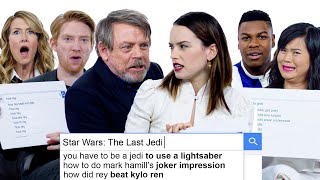 The Last Jedi Cast Answer the Webs Most Searched Questions  WIRED [upl. by Ainigriv295]