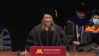 Hannah Balder  DNP Student Speaker at UMN Nursing Spring 2022 Commencement [upl. by Pegeen]