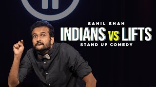 Indians In Lifts  Standup Comedy by Sahil Shah [upl. by Nalek]