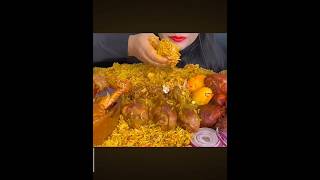 CHAKEN BIRIYANI mukbang youtubeshorts food eating asmr eatingvideos [upl. by Ridgley]