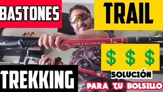 Bastones para TRAIL Y TREKKING 👉🏼 Los más BARATOS 💲💲💲de INTERNET Solución [upl. by Aztirak]