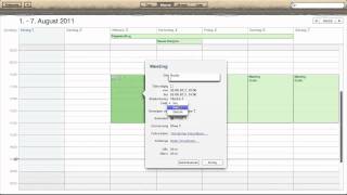 Die Grundlagen von iCal  OS X Lion [upl. by Aerdnaxela]