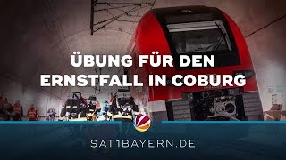 Zugunglück Dutzende Verletzte KatastrophenÜbung in Coburg [upl. by Soraya]