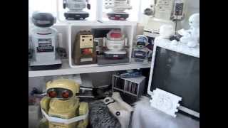 TOMY ROBOT and HEAROID 私のロボットコレクションOMNIBOT 2000 amp TANDY ROBOT COLLECTION [upl. by Ruff496]