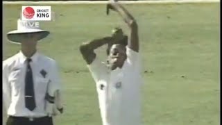 Debasis Mohanty UpRooting the middle stump of Shahid Afridi 1997 [upl. by Stevenson]