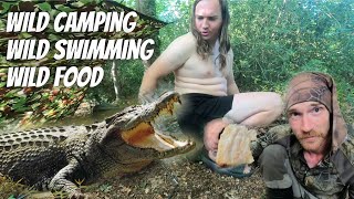 He got caught in the current Wild Camping  Wild Swimming  Wild Food [upl. by Crowns]