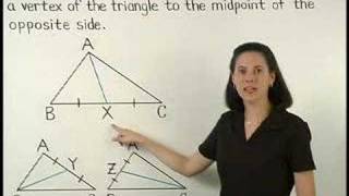 Median of a Triangle  MathHelpcom  Geometry Help [upl. by Koffman545]