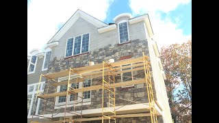 Thin Stone Veneer Installation With Moisture Control [upl. by Schoenburg]