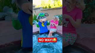 I CAUGHT CHUCK E CHEESE AND LYSSY NOEL ON A HOT TUB DATE  😂shorts [upl. by Elamor592]