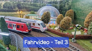 Großes Fahrvideo auf meiner Modelleisenbahn Anlage  Frühjahr 2024  Teil 3 [upl. by Janos]