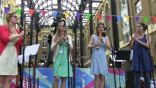 PALISANDER recorder quartet  HAYS GALLERY MUSIC DAY 2016 [upl. by Raoul155]