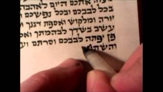 Writing a mezuzah The whole process Milkyroad כתיבת מזוזה [upl. by Alcinia]