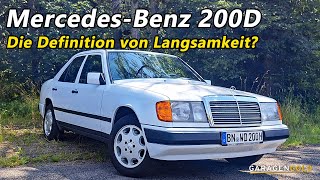 MercedesBenz 200D W124 Nur 72 PS Reicht das heute noch aus  Rückwärtsgang  Garagengold [upl. by Peria527]