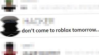 i just got a disturbing message on roblox [upl. by Maddi948]