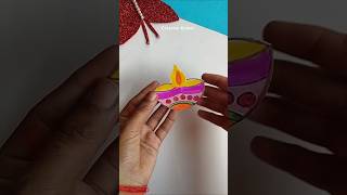 Easy kids craft 😱shorts trending viralvideo youtubeshorts diwali diya ytshorts funny yt [upl. by Attenol794]