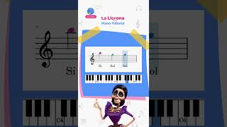 Melodía La Llorona de Coco  Piano Tutorial  Fácil 🎹 🎵 🎶 [upl. by Terza]