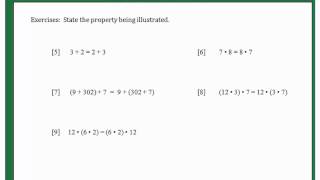 Properties Associative Commutative amp Distributive [upl. by Tiram]