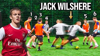 Jack Wilshere VS Amateur Footballers INSANE SKILLS [upl. by Shanie]