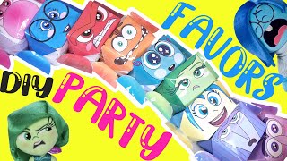 Inside Out 2 Movie DIY Surprise Party Favors with our Dolls Kids Crafts [upl. by Llezo]