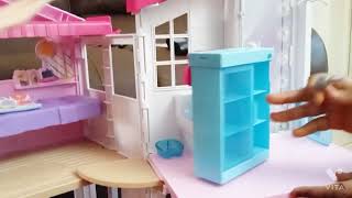 Unboxing barbies malibu house [upl. by Morocco]