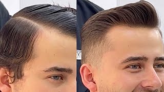 Pasó a paso de corte de pelo a tijera y máquina hombres hairstyle tutorial barber clasicos [upl. by Laval791]