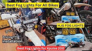 Best Fog Lights for Bikes Installation HJG cree 4×4 60w Fog Lights best Fog Lights for Xpulse 200 [upl. by Oswald]