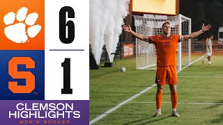 Clemson Mens Soccer  Clemson Scores Six Goals to Defeat Syracuse [upl. by Esenahs]