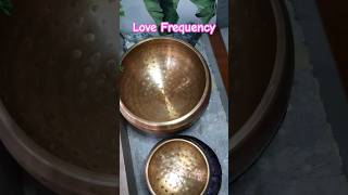 Love Frequency shots singingbowlhealing soundbowlhealing singingbowlsoundtherapy love [upl. by Einnov675]