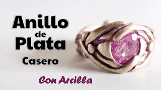 Cómo hacer un anillo 💍 de plata con arcilla [upl. by Costello]