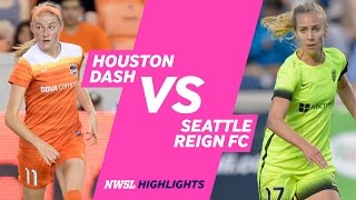 Houston Dash vs Seattle Reign Highlights  September 25 2016 [upl. by Forester]