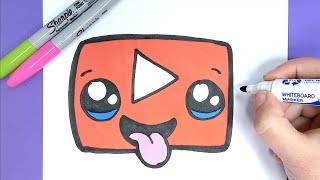 KAWAII YOUTUBE LOGO SELBER MALEN  EINFACH UND SÜß [upl. by Trimble]