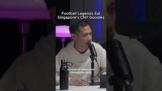 Football Legends Trying Singapores CNY Goodies epl premierleague mancity chinesenewyear facup [upl. by Eille175]