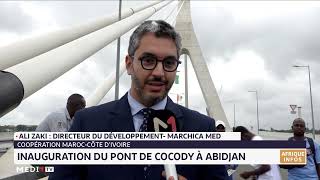 Coopération MarocCôte d´Ivoire  Inauguration du pont de Cocody à Abidjan [upl. by Gnep]