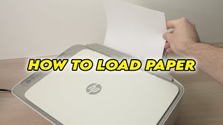 HP Deskjet 2700e 2752e 2710e  How to Load Paper in the Printer [upl. by Kong]