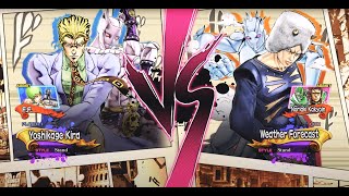 quotHighStakes Battle Yoshikage vs Weather Report  JoJos AllStar Battle R PS5 Gameplayquot [upl. by Adnohsat]