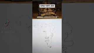 Daily Art  Day 203 art drawing fyp [upl. by Eceela645]