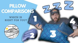 Which Backpacking PILLOW Should You Buy  Pillow Comparisons [upl. by Adeirf249]