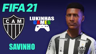 FIFA 21  SAVINHO  ATLÉTICO MG  FACE REALISTA  LOOK ALIKE  HOW TO MAKE  PRO CLUBS  TUTORIAL [upl. by Knarf]