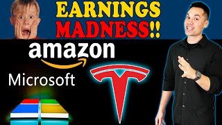 EARNINGS REVIEW  Tesla Amazon amp Microsoft [upl. by Haines475]