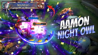 AAMON SKIN NIGHT OWL BEST MOMENTS  BEST SCRIPT SKIN AAMON [upl. by Konrad]