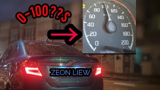 Perodua Bezza 1300cc 0100kmh Test [upl. by Athalia]